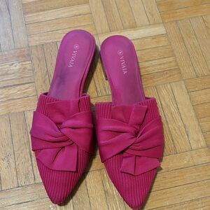 Vivaia Women's Pink Slip-On Shoes